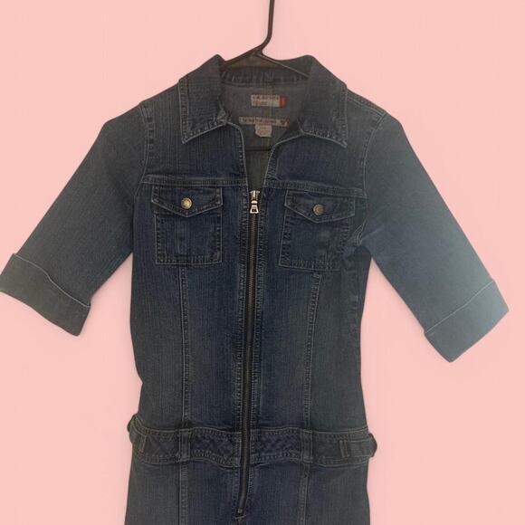 Guess y2k denim zip up jumpsuit - Picture 5 of 8